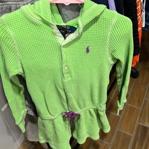 Polo Green Hoodie Dress